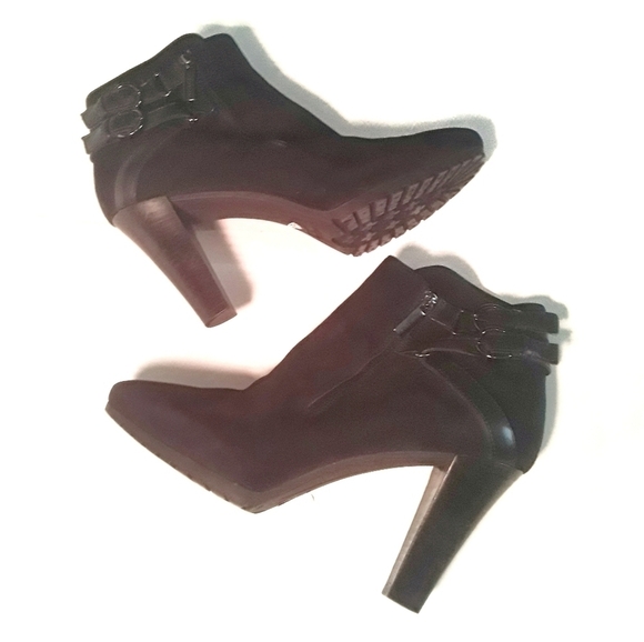 Aquatalia Suede Leather Heeled Booties - Picture 1 of 16